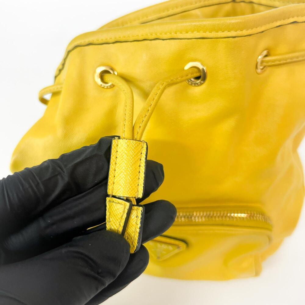 Prada Duet Drawstring Bucket Leather - Picture 13 of 13